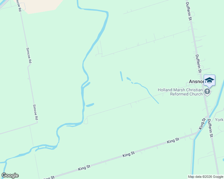 map of restaurants, bars, coffee shops, grocery stores, and more near 410 Bernhardt Road in Newmarket