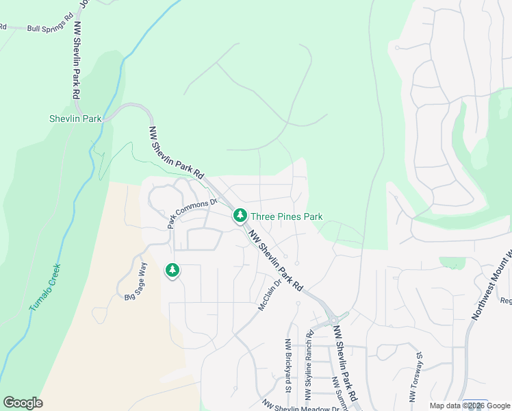 map of restaurants, bars, coffee shops, grocery stores, and more near 19157 Northwest Chiloquin Drive in Bend