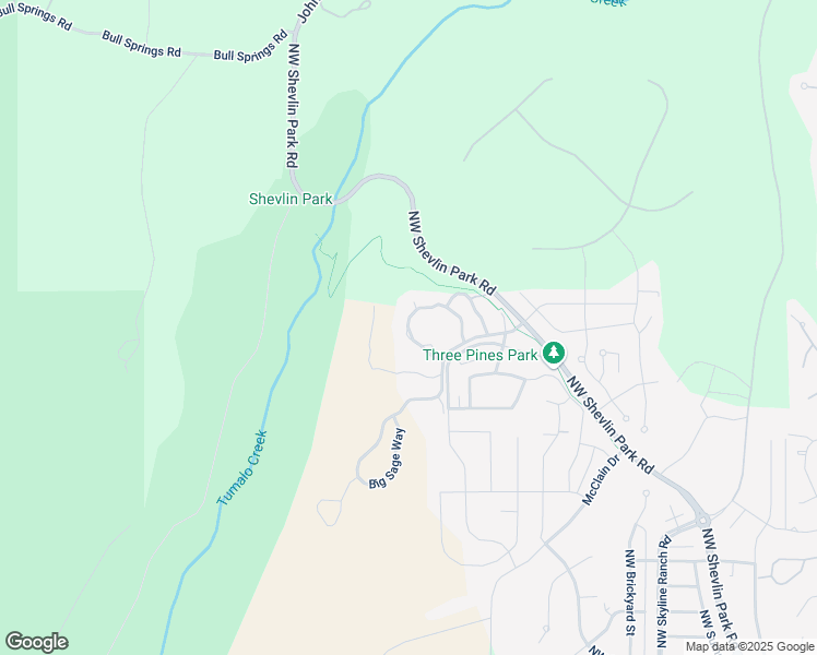 map of restaurants, bars, coffee shops, grocery stores, and more near 19006 Northwest Squirrel Tail Loop in Bend