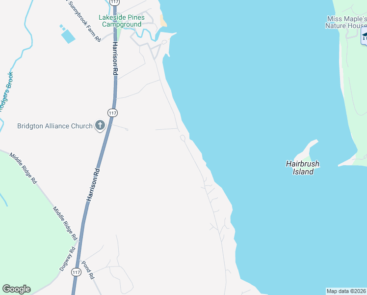 map of restaurants, bars, coffee shops, grocery stores, and more near 267 Malcolm Road North in Bridgton