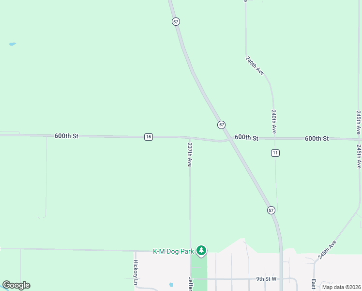 map of restaurants, bars, coffee shops, grocery stores, and more near 23617 600th St in Mantorville