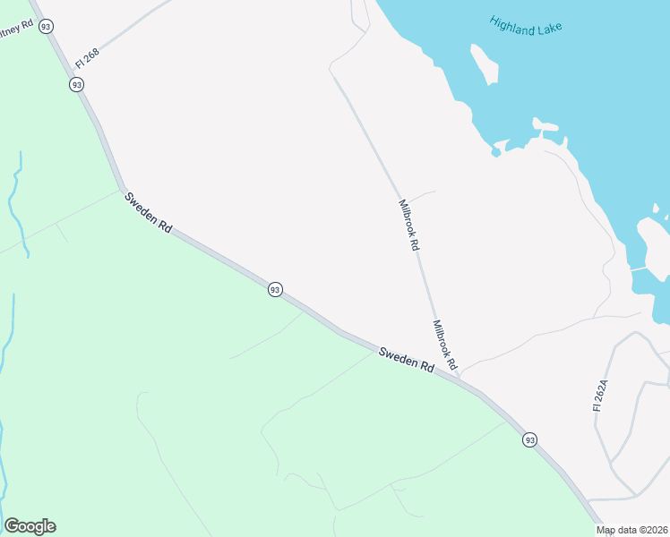 map of restaurants, bars, coffee shops, grocery stores, and more near 350 Sweden Road in Bridgton