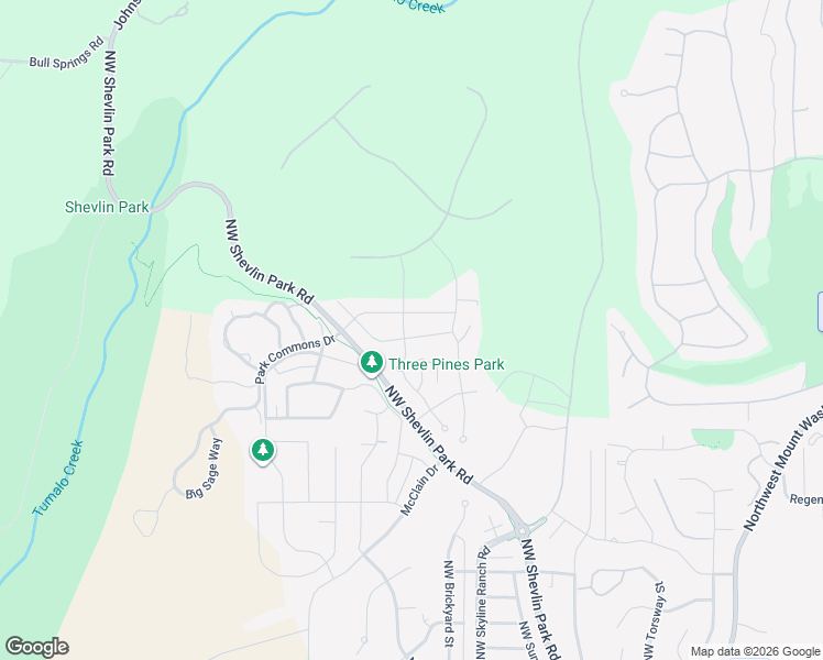 map of restaurants, bars, coffee shops, grocery stores, and more near 19157 Northwest Chiloquin Drive in Bend