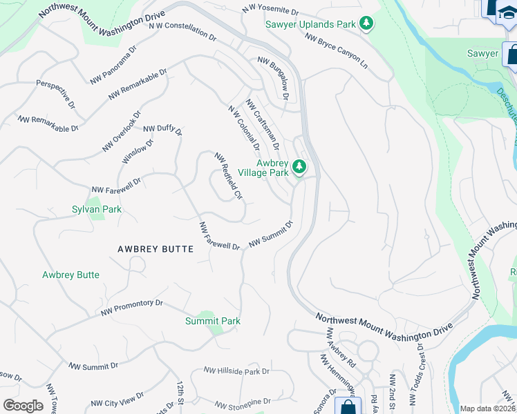 map of restaurants, bars, coffee shops, grocery stores, and more near 1019 Northwest Hale Court in Bend