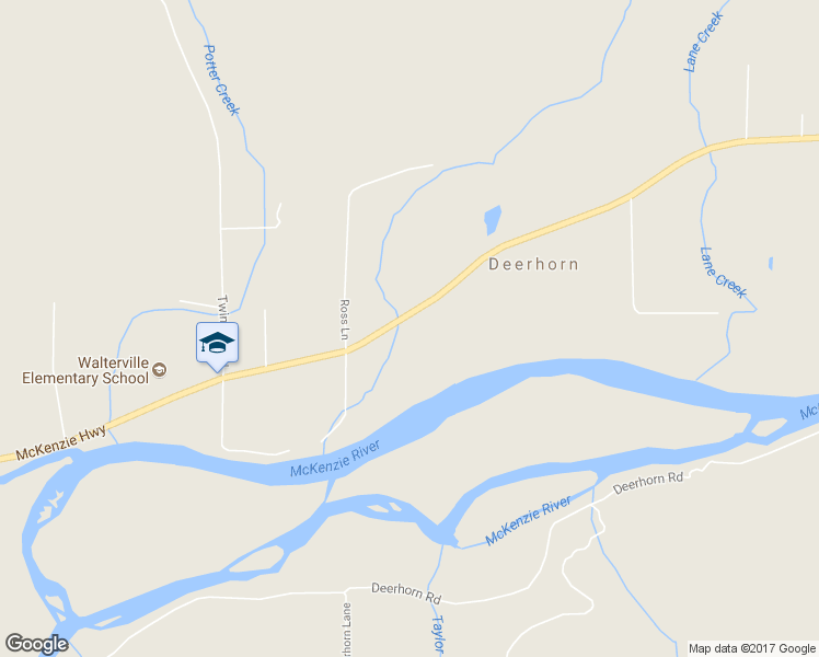 map of restaurants, bars, coffee shops, grocery stores, and more near 40870 McKenzie Highway in Springfield