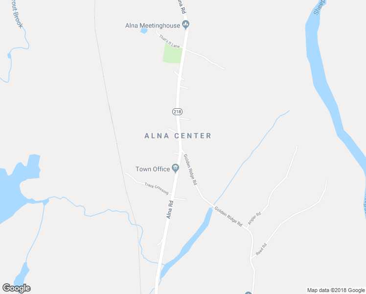 map of restaurants, bars, coffee shops, grocery stores, and more near 1737 Alna Road in Alna