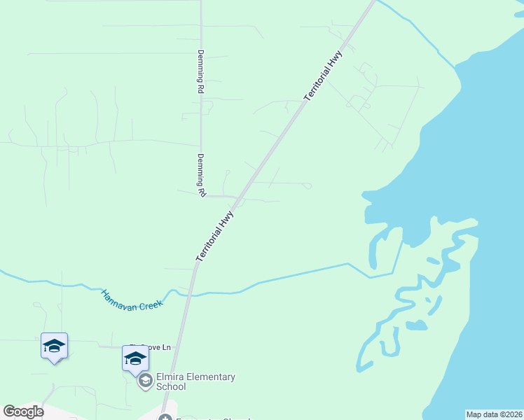 map of restaurants, bars, coffee shops, grocery stores, and more near 89253 Territorial Highway in Elmira