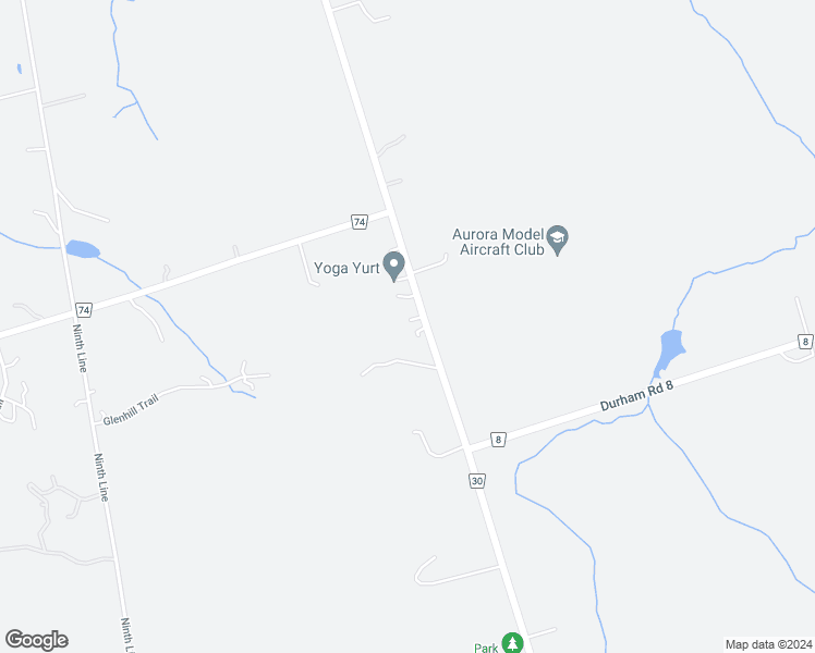 map of restaurants, bars, coffee shops, grocery stores, and more near 16632 York Durham Line in Whitchurch-Stouffville