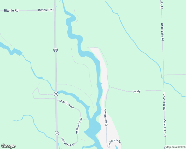 map of restaurants, bars, coffee shops, grocery stores, and more near 3878 4 Seasons Drive in Gladwin