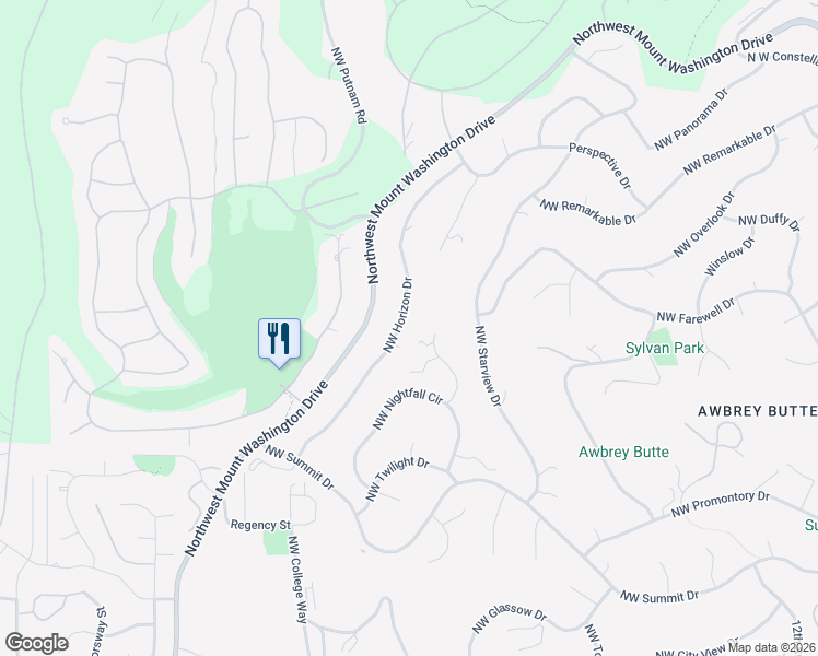 map of restaurants, bars, coffee shops, grocery stores, and more near 2944 Northwest Horizon Drive in Bend