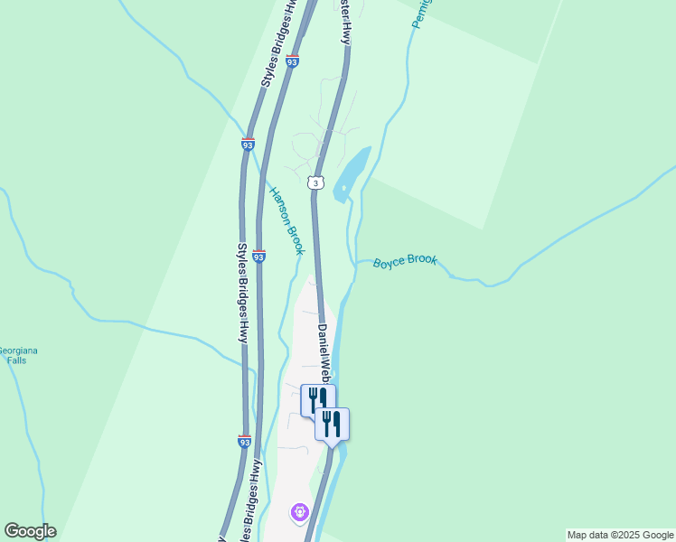 map of restaurants, bars, coffee shops, grocery stores, and more near 604 U.S. 3 in Lincoln