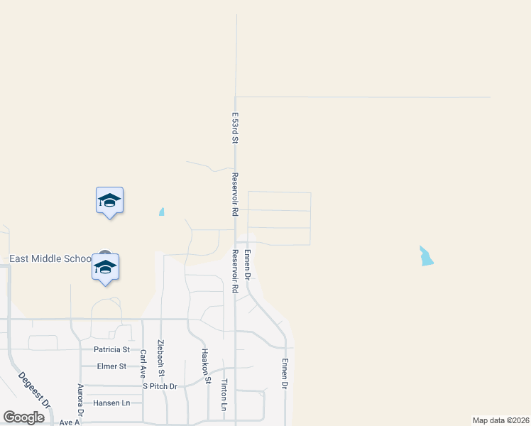 map of restaurants, bars, coffee shops, grocery stores, and more near 430 Ennen Drive in Rapid City