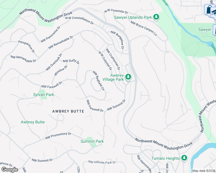 map of restaurants, bars, coffee shops, grocery stores, and more near 1018 Northwest Hale Court in Bend