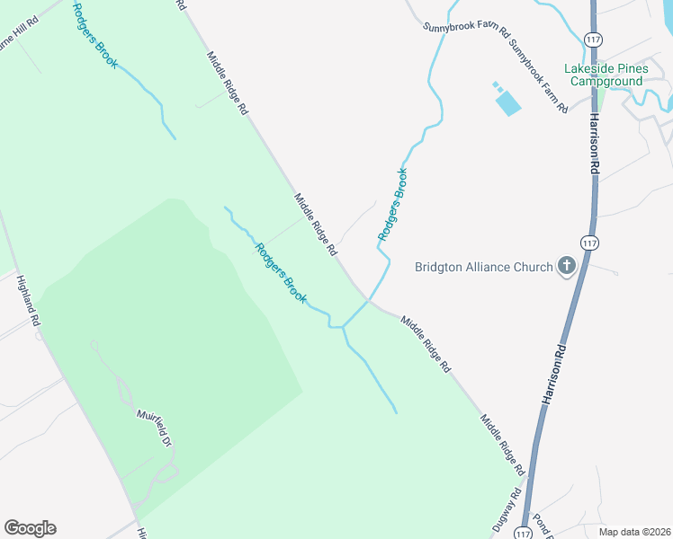 map of restaurants, bars, coffee shops, grocery stores, and more near 148 Middle Ridge Road in Bridgton