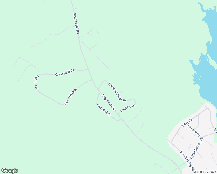 map of restaurants, bars, coffee shops, grocery stores, and more near 94 Whitetail Ridge Road in Bridgton