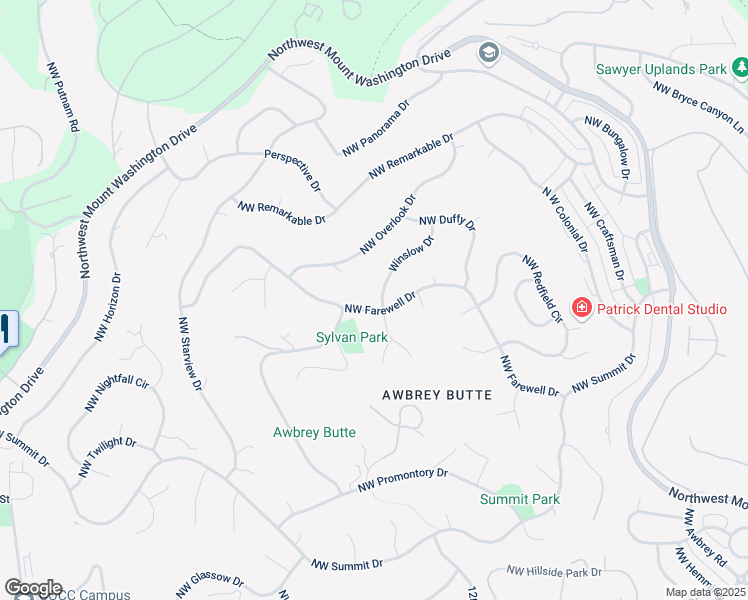 map of restaurants, bars, coffee shops, grocery stores, and more near 3015 Northwest Meldrum Court in Bend