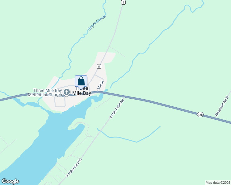 map of restaurants, bars, coffee shops, grocery stores, and more near 8843 Mill Street in Chaumont