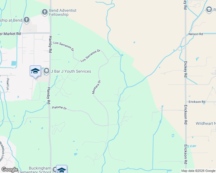 map of restaurants, bars, coffee shops, grocery stores, and more near 62866 Montara Drive in Bend