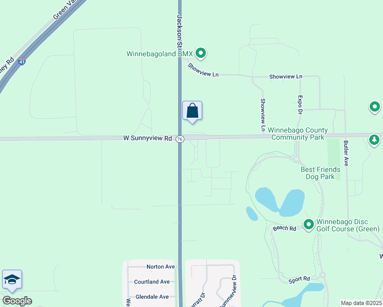 map of restaurants, bars, coffee shops, grocery stores, and more near 35 East County Road Y in Oshkosh