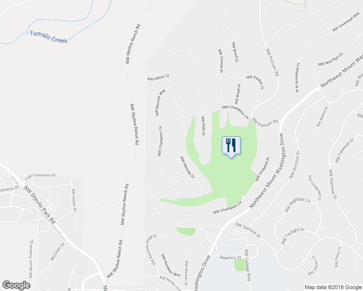 map of restaurants, bars, coffee shops, grocery stores, and more near 3148 Northwest Melville Drive in Bend