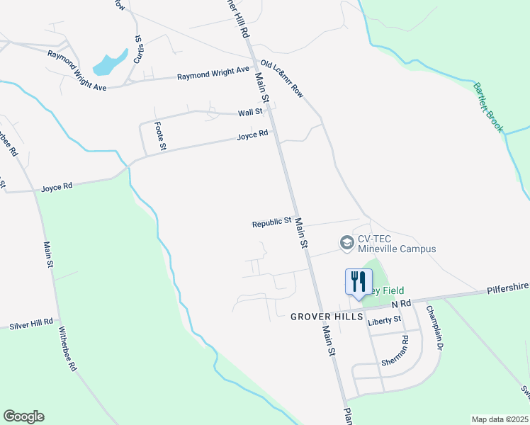 map of restaurants, bars, coffee shops, grocery stores, and more near 16 Republic Street in Mineville