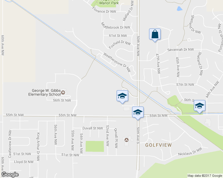 map of restaurants, bars, coffee shops, grocery stores, and more near 5204 Harvest Lake Drive Northwest in Rochester