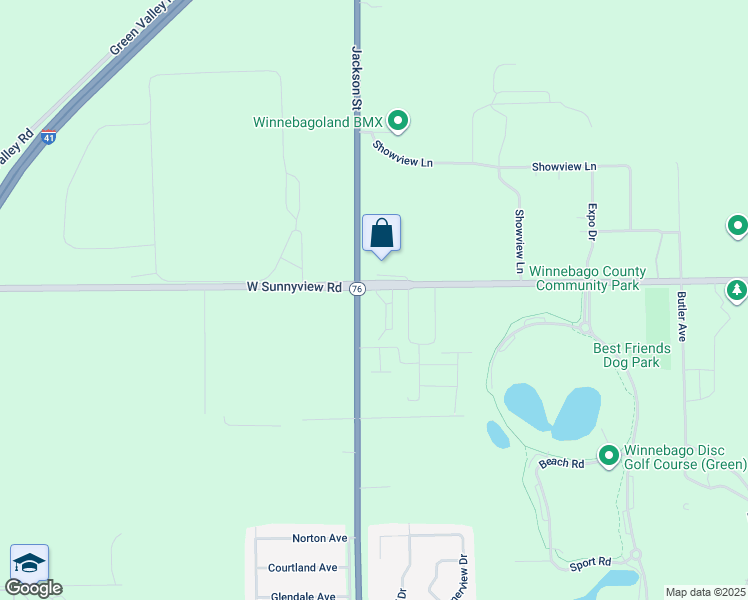 map of restaurants, bars, coffee shops, grocery stores, and more near 35 East County Road Y in Oshkosh