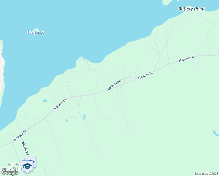 map of restaurants, bars, coffee shops, grocery stores, and more near 216 South Shore Drive in Owls Head