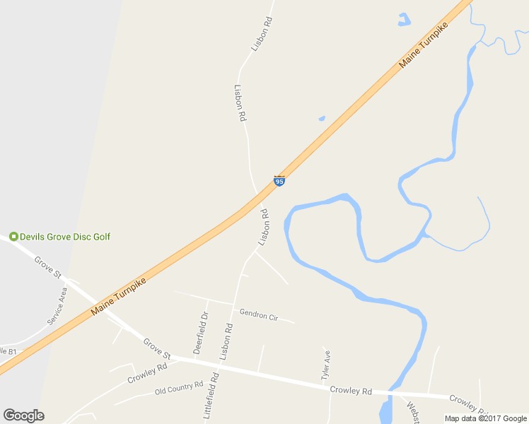 map of restaurants, bars, coffee shops, grocery stores, and more near 576 Lisbon Road in Sabattus