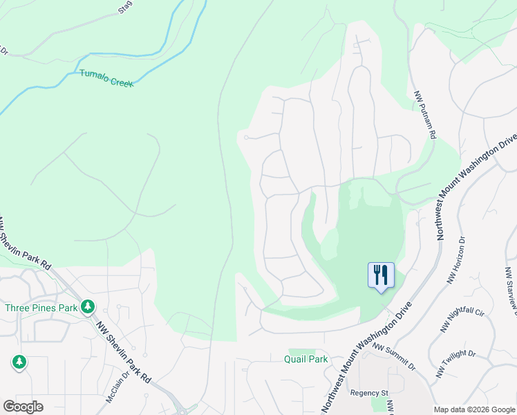 map of restaurants, bars, coffee shops, grocery stores, and more near 3251 Northwest Massey Way in Bend