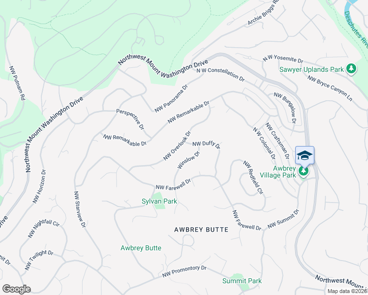 map of restaurants, bars, coffee shops, grocery stores, and more near 3099 Northwest Duffy Drive in Bend