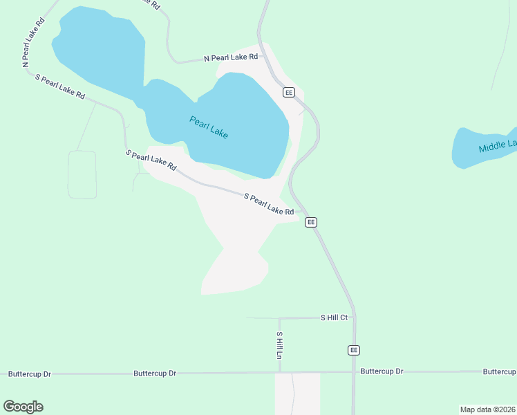 map of restaurants, bars, coffee shops, grocery stores, and more near W4611 South Pearl Lake Road in Redgranite