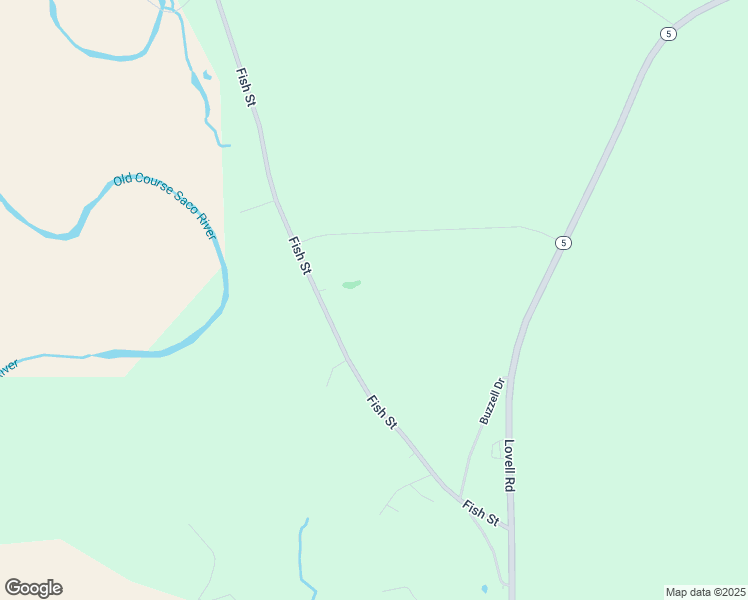 map of restaurants, bars, coffee shops, grocery stores, and more near 154 Fish Street in Fryeburg