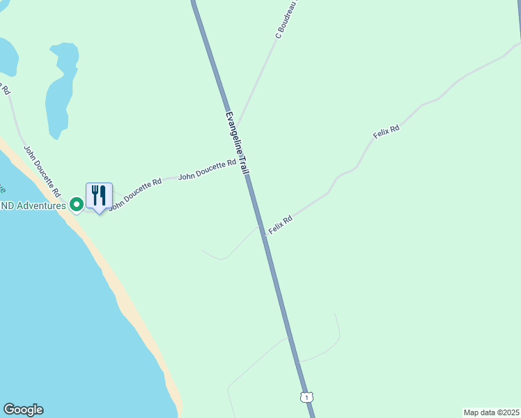 map of restaurants, bars, coffee shops, grocery stores, and more near 5640 Nova Scotia Trunk 1 in Mavillette