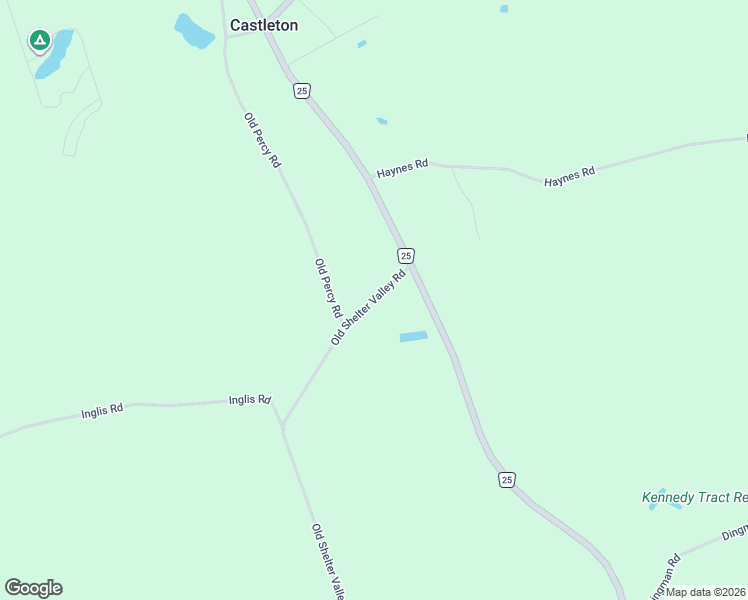 map of restaurants, bars, coffee shops, grocery stores, and more near Old Shelter Valley Road in Castleton