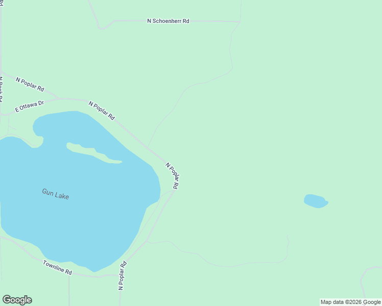 map of restaurants, bars, coffee shops, grocery stores, and more near 6992-7042 North Poplar Road in Free Soil
