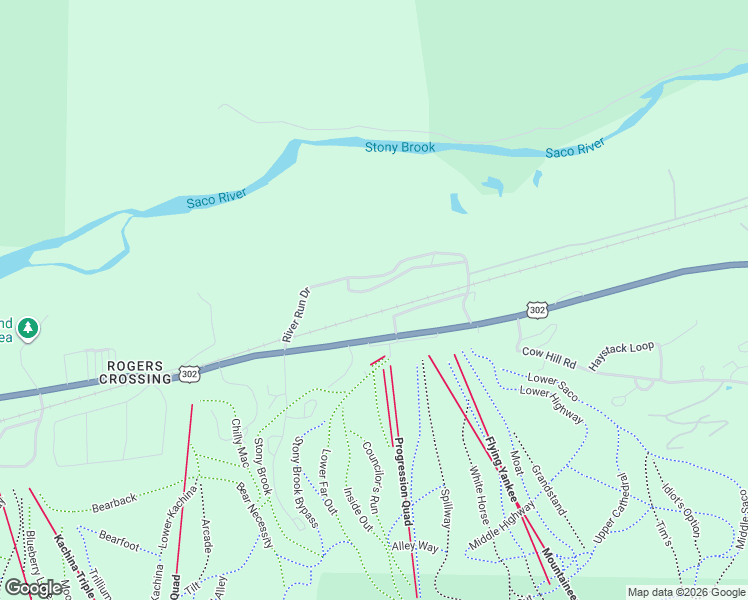 map of restaurants, bars, coffee shops, grocery stores, and more near 827 Crawford Notch Road in Bartlett