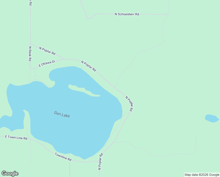 map of restaurants, bars, coffee shops, grocery stores, and more near 7219-7299 North Poplar Road in Free Soil