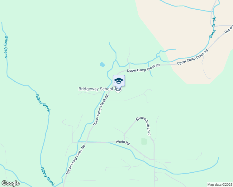 map of restaurants, bars, coffee shops, grocery stores, and more near 37770 Upper Camp Creek Road in Springfield