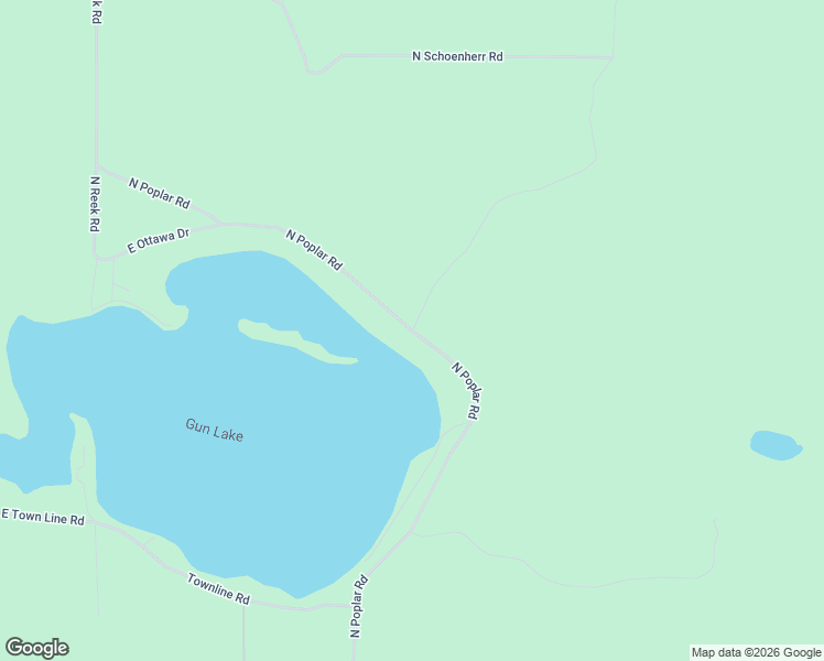 map of restaurants, bars, coffee shops, grocery stores, and more near 7219 North Poplar Road in Free Soil