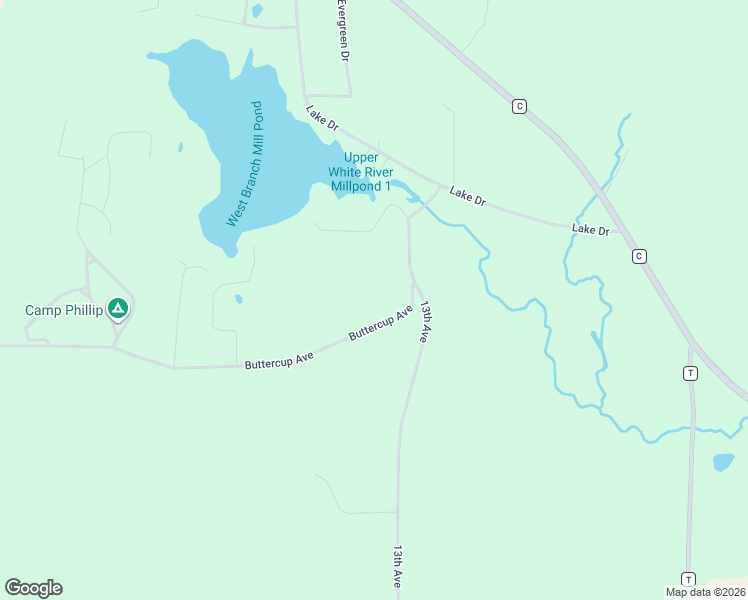 map of restaurants, bars, coffee shops, grocery stores, and more near 13th Avenue in Wautoma