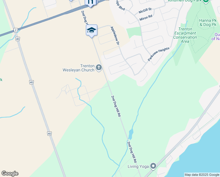 map of restaurants, bars, coffee shops, grocery stores, and more near 229 2nd Dug Hill Road in Carrying Place