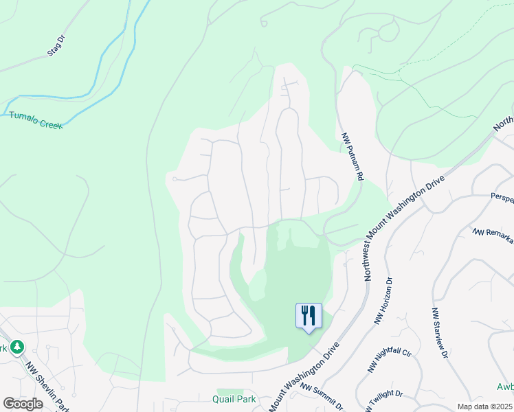 map of restaurants, bars, coffee shops, grocery stores, and more near 3402 Northwest McCready Drive in Bend