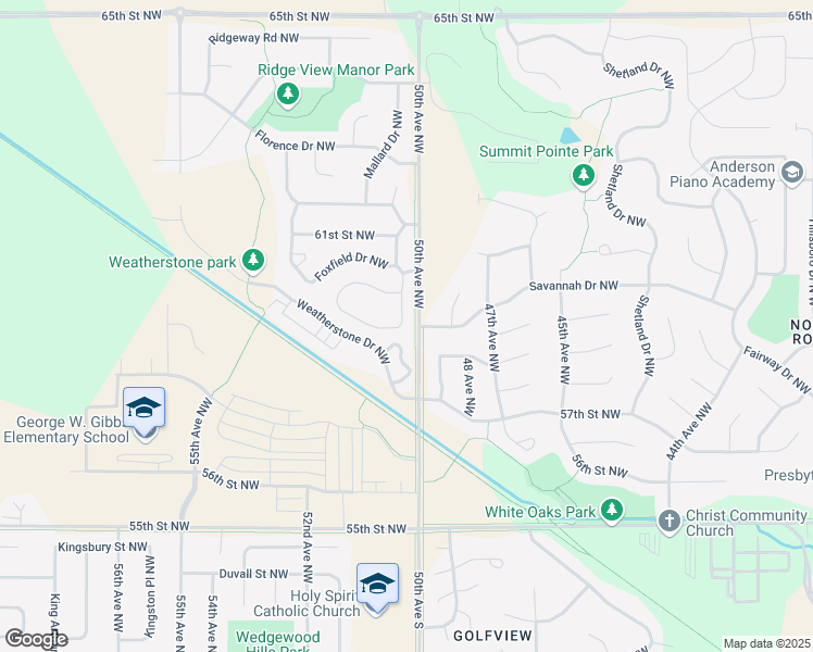 map of restaurants, bars, coffee shops, grocery stores, and more near 5112 Weatherstone Circle Northwest in Rochester