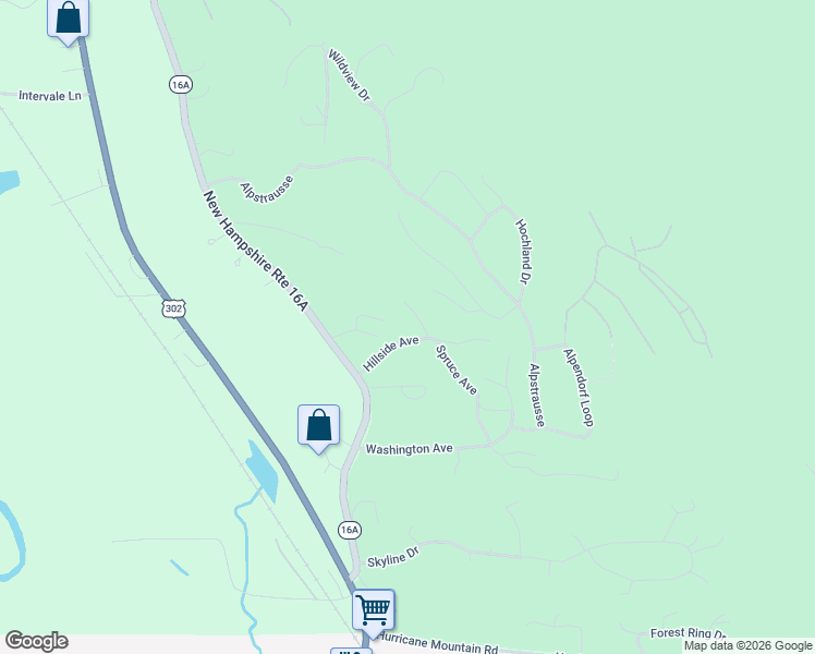 map of restaurants, bars, coffee shops, grocery stores, and more near 16 Hillside Avenue in Bartlett