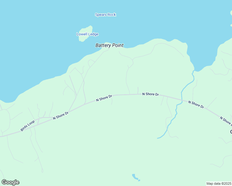 map of restaurants, bars, coffee shops, grocery stores, and more near 322 North Shore Drive in Owls Head