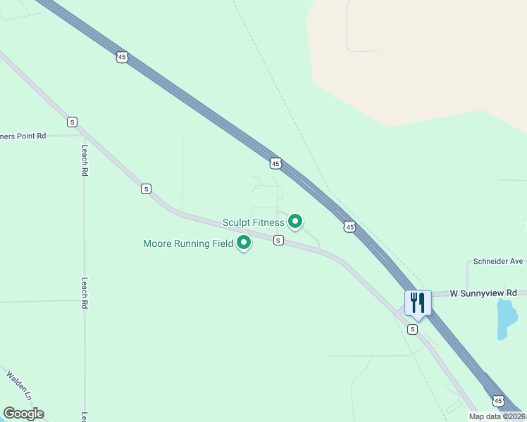 map of restaurants, bars, coffee shops, grocery stores, and more near 4701 Gray Wolf Drive in Oshkosh
