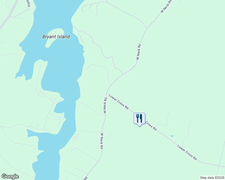 map of restaurants, bars, coffee shops, grocery stores, and more near 301 West Neck Road in Nobleboro