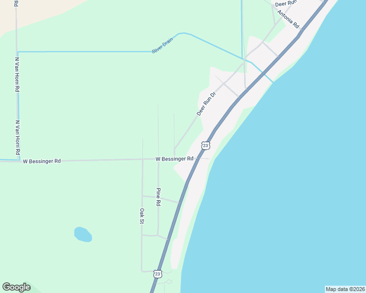 map of restaurants, bars, coffee shops, grocery stores, and more near 51 North Ralph Road in Au Gres