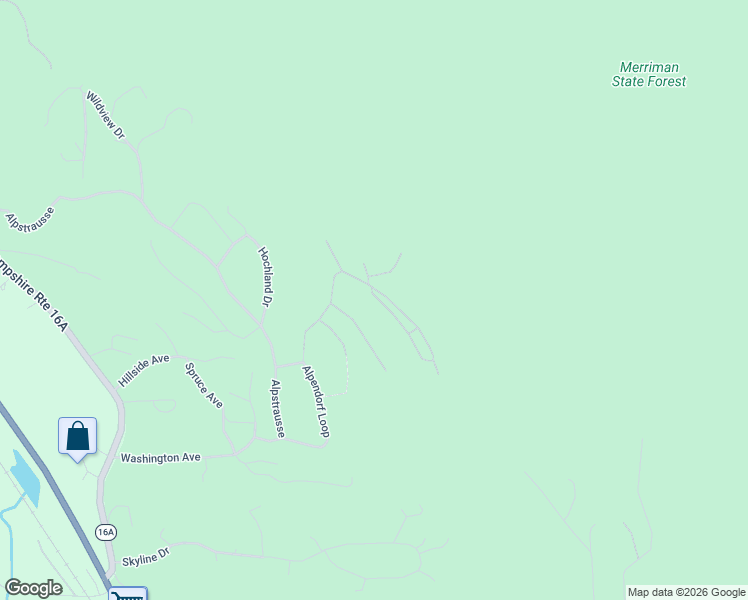 map of restaurants, bars, coffee shops, grocery stores, and more near 1 Washington Street in Conway